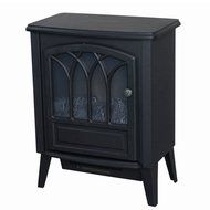 Free Standing Electric 1500W Fireplace Heater Fire Stove Flame Wood Log Portable N2