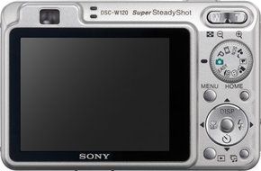 Sony Cybershot DSCW120 7.2MP Digital Camera with 4x Optical Zoom with Super Steady Shot (Silver) N4