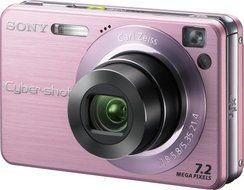 Sony Cybershot DSCW120 7.2MP Digital Camera with 4x Optical Zoom with Super Steady Shot (Silver) N6