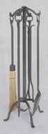 MISSION CRAFTSMAN Fireplace Hearth Woodstove Tool Set - VINTAGE IRON