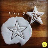 FULL SET: 5 Sided Star Cookie Cutters (Style 1, 2 and 3) N4
