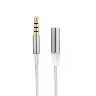 KetDirect 20cm(0.6ft) 4 pole 3.5mm 1/8 inch Male to Female Silver plated Stereo Audio Cable headphone earphone...