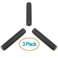 Aurum Cables 5-pack 6.35mm to 6.35mm Stereo Audio Coupler Adapter - Female to Female N4