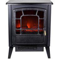 Warm House RSF-10324 Bern Retro-Style Floor Standing Electric Fireplace N5