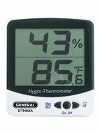 General Tools DTH03A Digital Temperature and Humidity Monitor with Jumbo Display