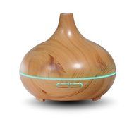 Ecosin 300 ml Wood Aroma Humidifier for Office, Home Living Room, Bedroom (Wood grain) N2