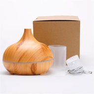 Ecosin 300 ml Wood Aroma Humidifier for Office, Home Living Room, Bedroom (Wood grain) N4