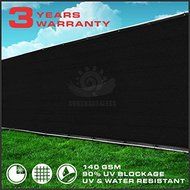 Windscreen4less Commercial Grade Black 8'x50' Black Fence Screen Privacy Screen w/ Brass Grommets - 3 Years Warranty...