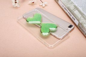 iPhone 7 Plus Case,Phezen Bling Glitter Soft Gel Clear TPU Case for iPhone 7 Plus,Glow in the Dark Luminous Heart... N16