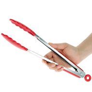 Zytho(TM) 9"/12" Optional Multi-functional Silicone Bread Clamp Tongs Non-Stick Food Clip BBQ Kitchen Accessories... N2