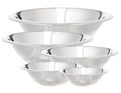 Cook Pro 717 5-Piece Stainless Steel Mixing Bowl Set