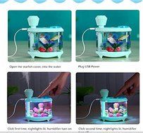 Z-Home USB humidifier aquarium lamp Home decoration Aquarium lamp atomizer Aquatic animals purification colorful... N5