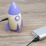 Bobonida cute Design Desk Personal Fans Table USB Mini Fan USB Powered Easy to carry (Purple+beige)