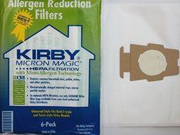 Kirby Part#204808 - Genuine Kirby Style F HEPA Filtration Vacuum Bags for ALL Sentria Models (6 Bags &amp; 1 Belts)