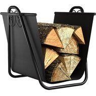 Log Bin w Scrolls Tote Black