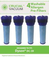 4 Dyson DC39 Washable &amp; Reusable Pre Motor Filter, Fits Dyson DC39 Canister Vacuums, Compare to Part # 923413-...