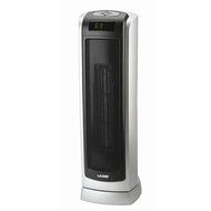 Lasko Electric Oscillating Ceramic 1500W Tower Heater, Black/Silver, 5521