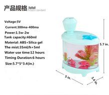 Z-Home USB humidifier aquarium lamp Home decoration Aquarium lamp atomizer Aquatic animals purification colorful... N6