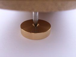 Solid Spikes Set of eight Large brass HiFi Speaker Spike Shoes