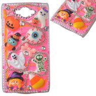Spritech(TM) 3D Handmade Crystal Phone Case for Motorola Droid Turbo,Helloween Style Monster Pumpkin Design Smartphone...