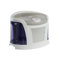 AIRCARE 3D6 100 Mini-Console-Style Evaporative Humidifier, White and Midnight Blue N3