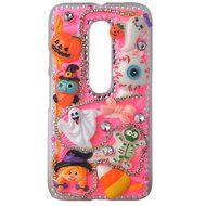 Spritech(TM) 3D Handmade Crystal Phone Case for Motorola Droid Turbo,Helloween Style Monster Pumpkin Design Smartphone... N4