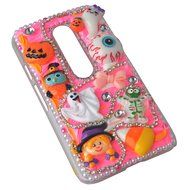 Spritech(TM) 3D Handmade Crystal Phone Case for Motorola Droid Turbo,Helloween Style Monster Pumpkin Design Smartphone... N5