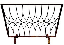 FIREPLACE SCREENS - &quot;ESSEX&quot; DECORATIVE FIRE SCREEN - BRONZE GOLD
