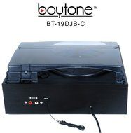 Boytone BT-19DJB-C 3-speed Turntable, 2 Built in Speakers Large Digital Display AM/FM, Cassette, USB/SD/AUX/MP3...