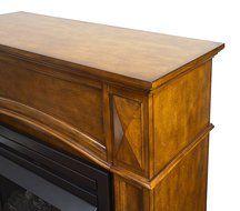 Pleasant Hearth VFF-PH20D Heritage Compact Vent-Free Dual Fuel Gas Fireplace with Wall Corner Combo