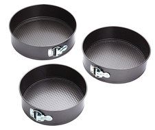 Kitchen Craft 3 Piece Spring Form Cake Tin Set N2