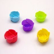 10 Pcs Rose Reusable and Non-stick Flower Silicone Individual Baking Molds, Muffin Cookie Cup Cake Baking Mold... N2