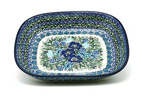 Polish Pottery Baker - Rounded Rectangular - Medium (10") - Unikat Signature U4520