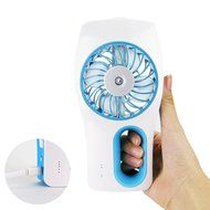 Meyoung Handheld USB Misting Fan with Personal Cooling Humidifier for Moisturizing, Home, Office and Travel (Blue) N5