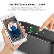 Honstek K8 Bluetooth Wireless Speaker with Touch Control, 3.5mm Audio Port for Computer, FM Radio, TF Card, 10W... N9