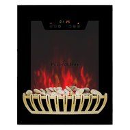 LED Remote 1500w 19" Wall Mount Electric Fireplace Space Heater 5200BTU N3
