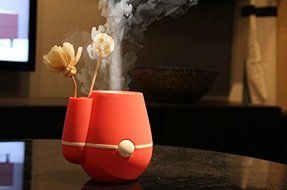 TIMTOM,Vase Shaped Electric Cool Air Fog Mist Maker Steam Spa Ultrasonic USB Humidifier N4