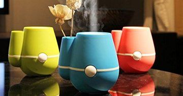 TIMTOM,Vase Shaped Electric Cool Air Fog Mist Maker Steam Spa Ultrasonic USB Humidifier N5