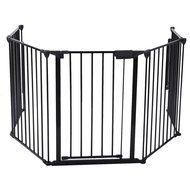 Giantex Fireplace Fence Baby Safety Fence Hearth Gate BBQ Metal Fire Gate Pet Dog Cat N5