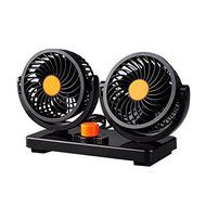 Taotuo 24V 360 Degree Rotation Adjustable Strong Wind Car Air Fan 2-in-1 Air Circulator for Truck SUV N2