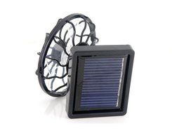 Solar Cell Energy Panel Fan Room Sun Ventilator (Black)
