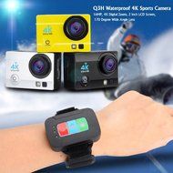 Q3H Waterproof 4K Sports Camera - 16MP, 4X Digital Zoom, 2 Inch LCD Screen, 170 Degree Wide Angle Lens (Black) N2