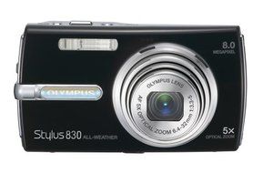 Olympus Stylus 830 8MP Digital Camera with Dual Image Stabilized 5x Optical Zoom (Blue)