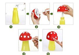 Gift Pro Ultrasonic Cool Mist Humidifier Mushroom Humidifier 200ml For Skin Moisturing,Stealth Mask With No Noise... N7