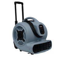 XPOWER P-830H 1-HP 1600-CFM 3 Speed Professional Air Mover with Telescopic Handle and Wheels, 8.5-Amp N3
