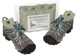 Natural Bamboo Charcoal Shoe Deodorizer Bags (Set of 4), Absorb Moisture and Odor Naturally in Shoes and Small...