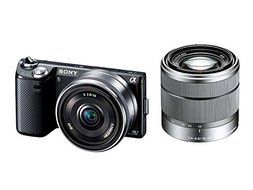 Sony Digital SLR Camera NEX 5N Double Lens Kit Black NEX-5ND/B - International Version (No Warranty) N2
