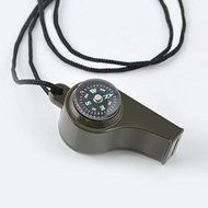 Hiking 3 in1 Outdoor Camping Emergency Survival Gear Whistle Compass Thermometer