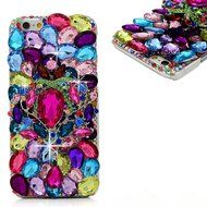 Spritech(TM) Bling Clear Phone Case For Iphone 7 Plus 5.5inch,3D Handmade Blue Crystal Flower Butterfly Accessary... N12