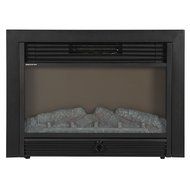 Modern Embedded Fireplace Electric Insert Heater Glass View Log Flame Remote Home - P1 N2